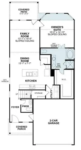 2D floor plan layout of this home in Summerview, Fulshear, TX (Image 2). 2D floor plan layout of this home in Summerview, Fulshear, TX (Image 2).