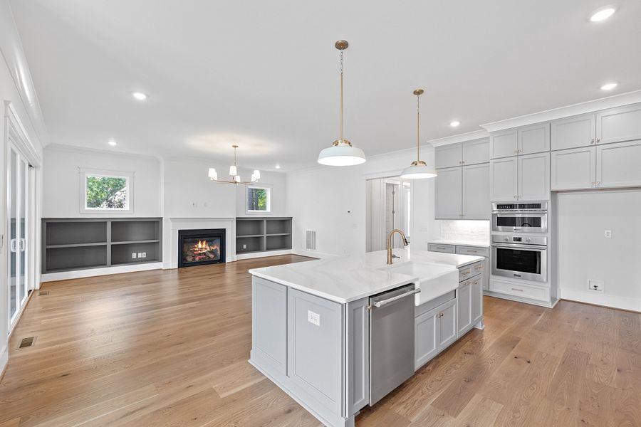 Representative furnished interior of a home built from the The Emerson by RobuckHomes in Stonehenge, Raleigh (Image 111).