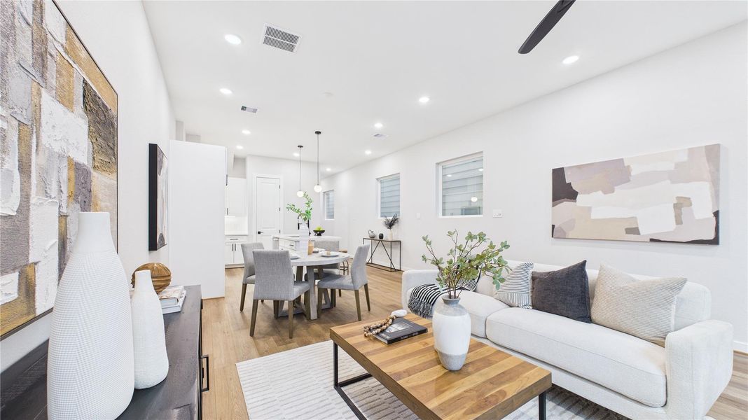 Furnished interior view inside a new home in , Houston (Image 8).