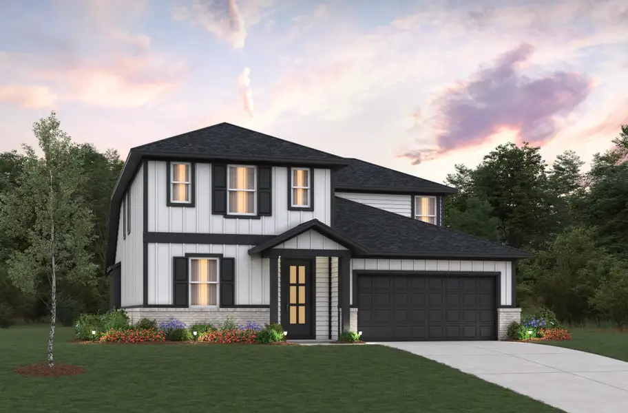 Representative exterior photo of a completed home built from the Cascade by Beazer Homes in Laurel Landing, Alvin, TX (Image 2).