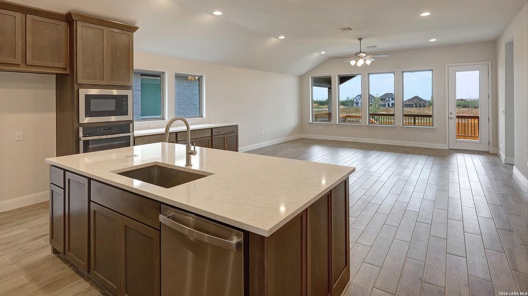 Furnished interior view inside a new home in VIDA, San Antonio (Image 7).