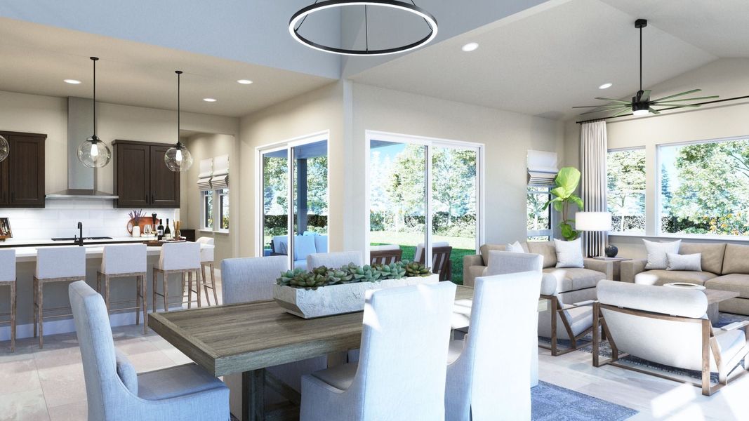 Representative furnished interior of a home built from the 3 by Trumark Homes in Festival at RainDance, Windsor (Image 12).