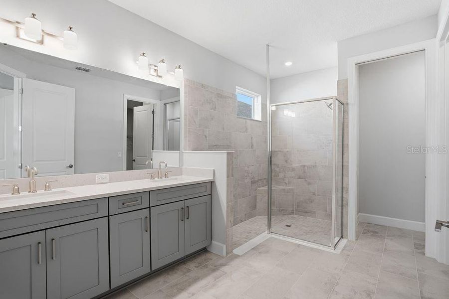 Furnished interior view inside a new home in Esplanade at Center Lake Ranch, St. Cloud (Image 17).