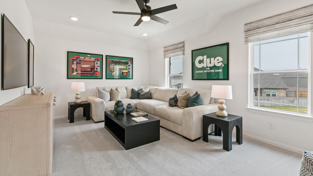Representative furnished interior of a home built from the Mimosa by DRB Homes in Brookewater, Rosenberg (Image 18).