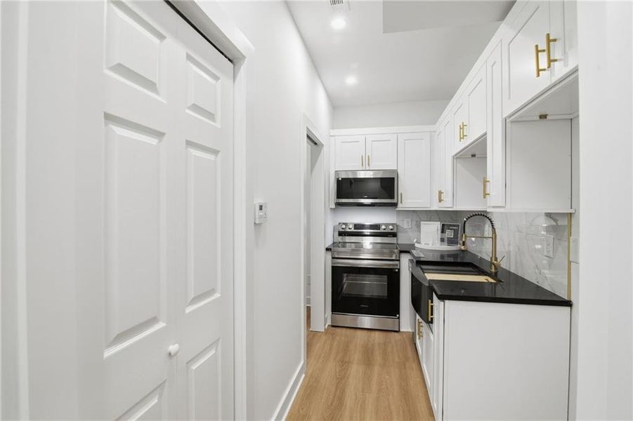 Furnished interior view inside a new home in , Union City (Image 13). Furnished interior view inside a new home in , Union City (Image 13).