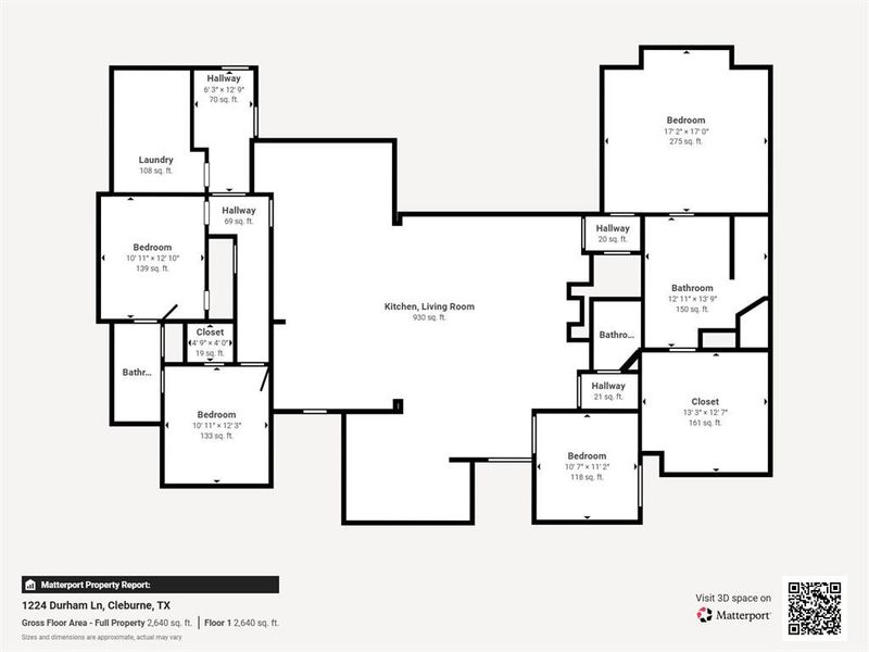 2D floor plan layout of this home in , Cleburne, TX (Image 3). 2D floor plan layout of this home in , Cleburne, TX (Image 3).
