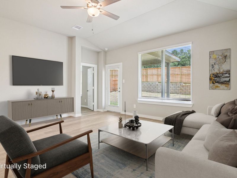 Furnished interior view inside a new home in Sanford Farms - Premier Series, Waller (Image 2).