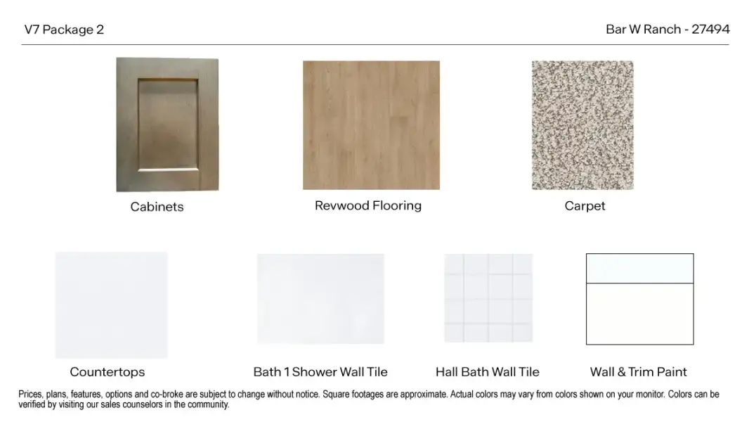Sample of building materials used in homes in Bar W Ranch, Leander (Image 36).