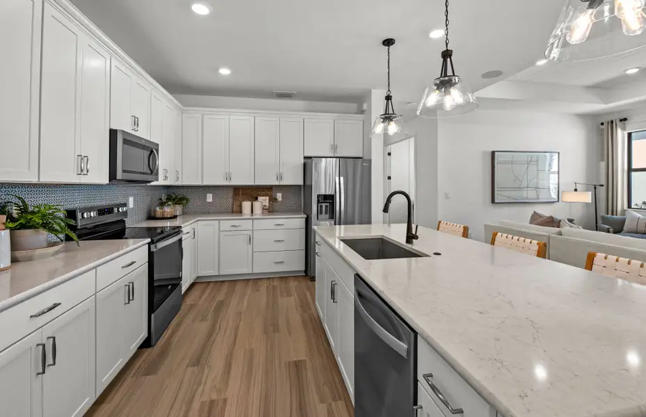 Furnished interior view inside a new home in Lakespur Wellen Park, Venice (Image 14).