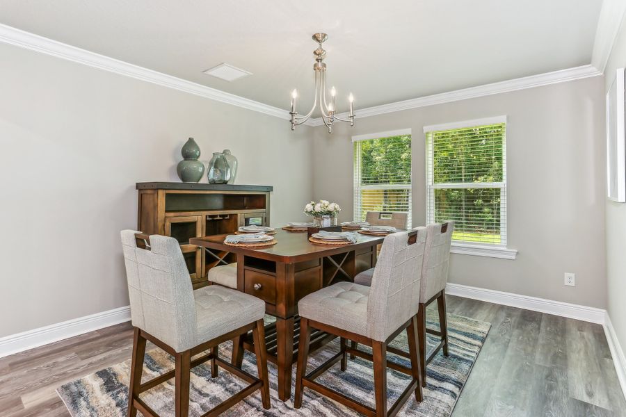 Representative furnished interior of a home built from the The Sapphire by Herbst Homes in Clear Water Landing, Milton (Image 72).