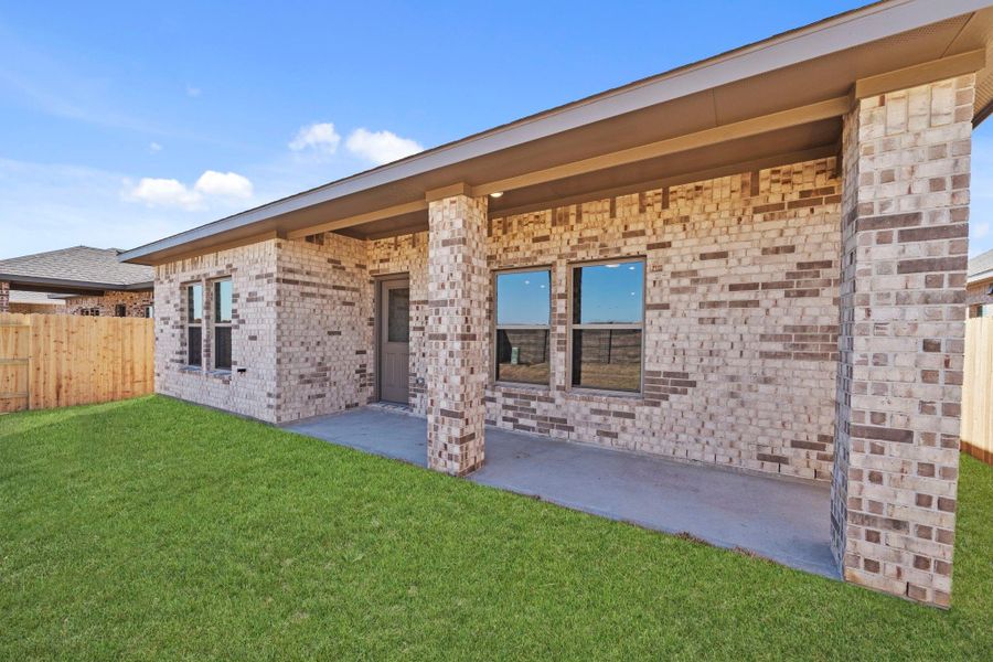 Exterior details and patio area of a home in Cypress Green, Hockley (Image 23).