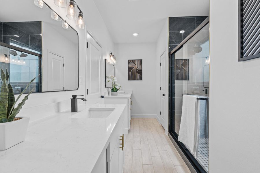 Furnished interior view inside a new home in , McDade (Image 4).