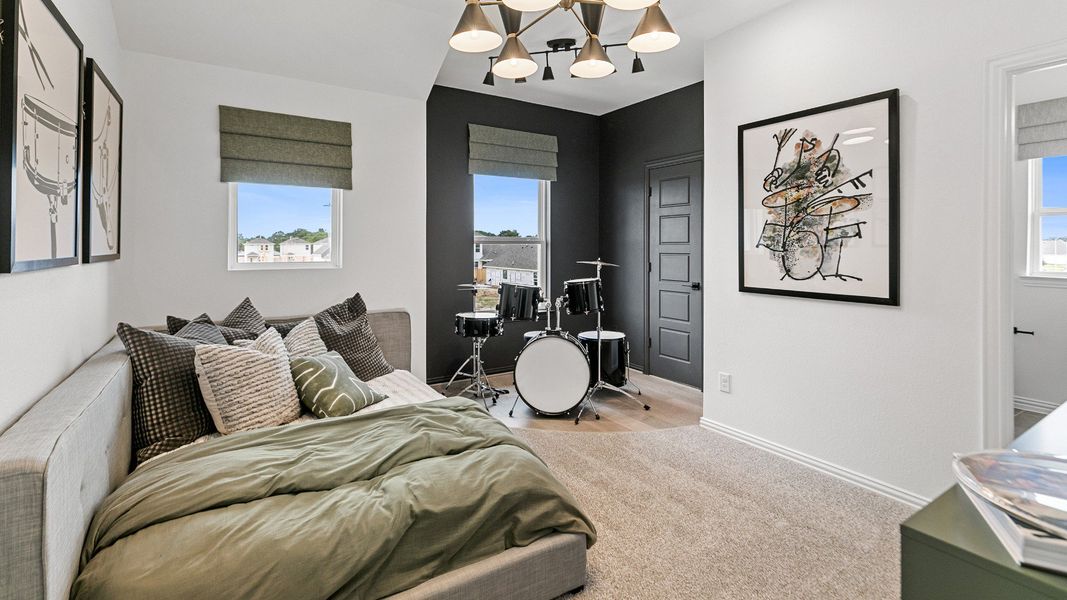 Representative furnished interior of a home built from the Magnolia by DRB Homes in Azalea, Pattison (Image 19).