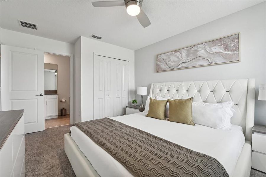 Furnished interior view inside a new home in , Davenport (Image 53).
