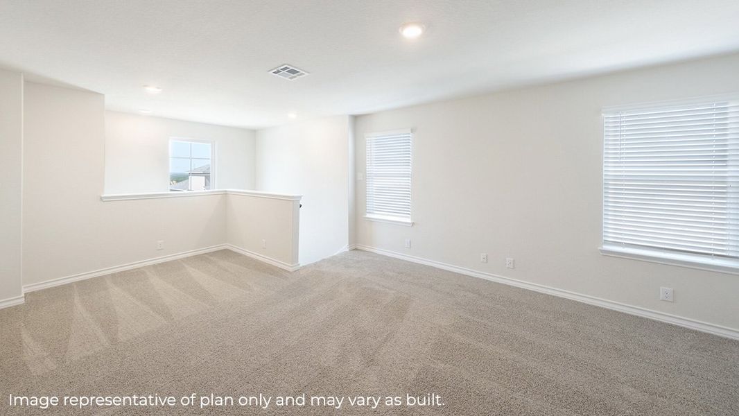 Representative furnished interior of a home built from the X35K - THE KENDALL by D.R. Horton in Abbey Glen, Lubbock (Image 7).