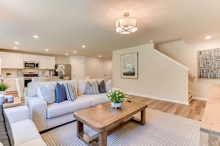 Representative furnished interior of a home built from the Frazier by Stanley Martin Homes in Essence at Bent Creek Village, Thomson (Image 130). Representative furnished interior of a home built from the Frazier by Stanley Martin Homes in Essence at Bent Creek Village, Thomson (Image 130).