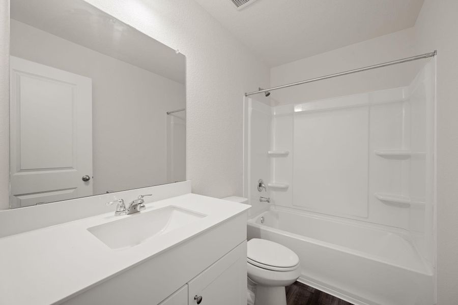 Furnished interior view inside a new home in Cottonwood Farms, Hutto (Image 9). Furnished interior view inside a new home in Cottonwood Farms, Hutto (Image 9).