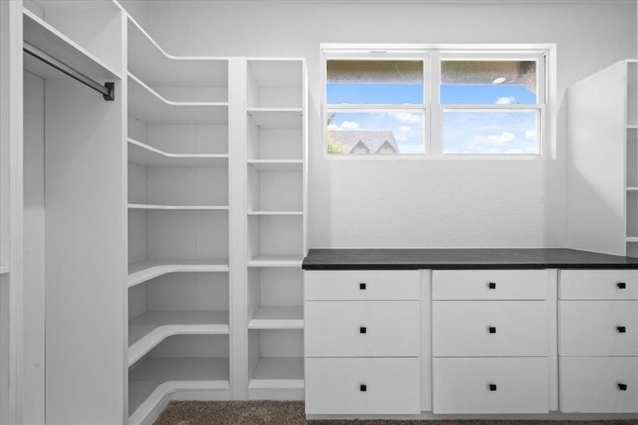 View of spacious closet