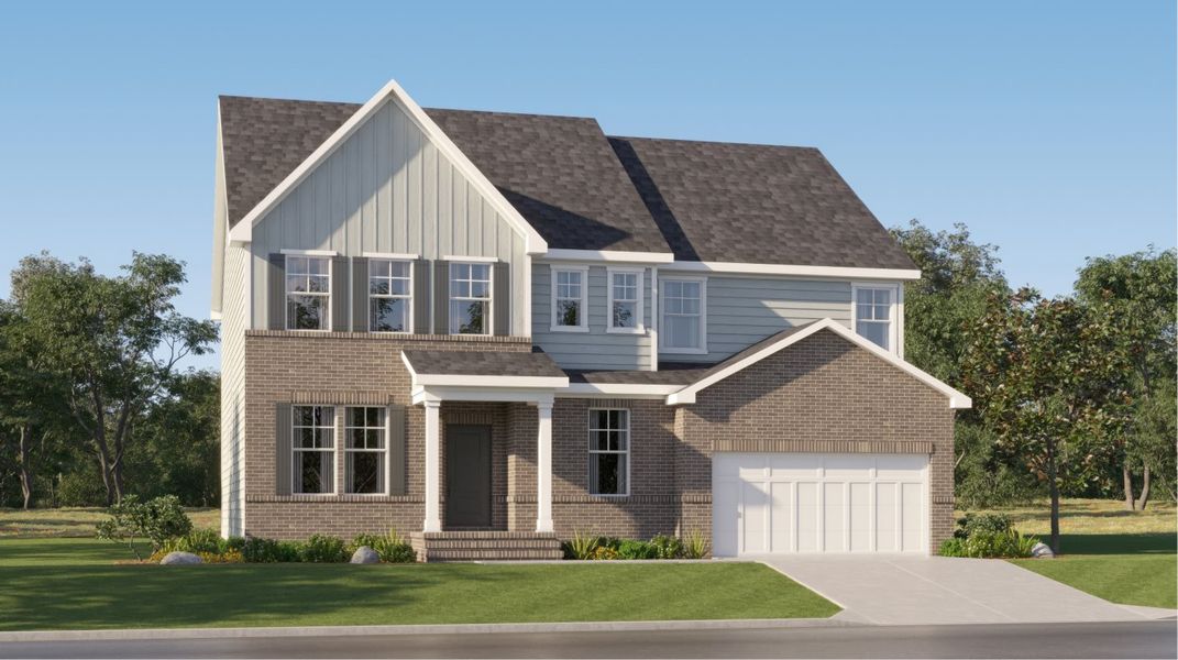 Front exterior of a home in the Willow Creek community, located in Watkinsville, GA (Image 3).