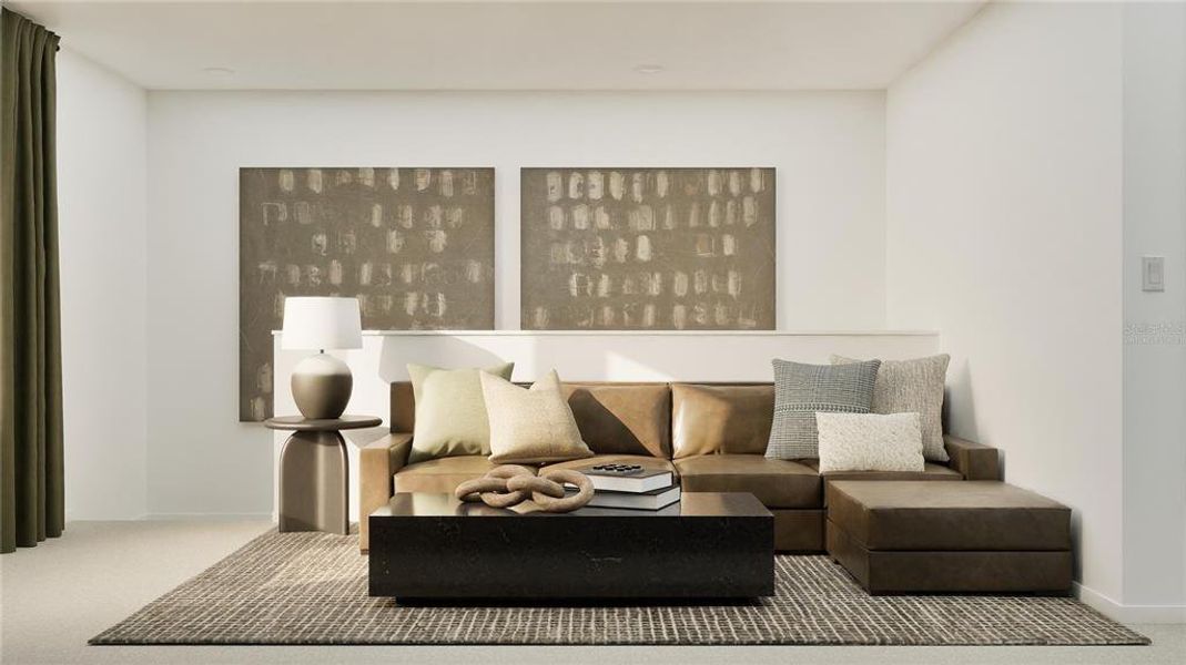 Furnished interior view inside a new home in Crosswinds, Haines City (Image 17). Furnished interior view inside a new home in Crosswinds, Haines City (Image 17).