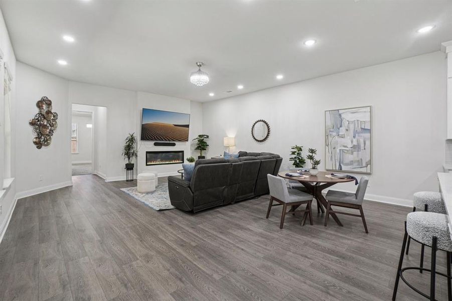Furnished interior view inside a new home in , Plano (Image 5). Furnished interior view inside a new home in , Plano (Image 5).