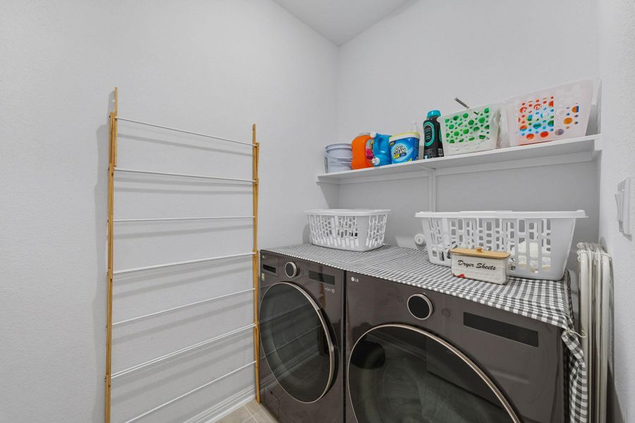 Washroom with separate washer and dryer Washroom with separate washer and dryer