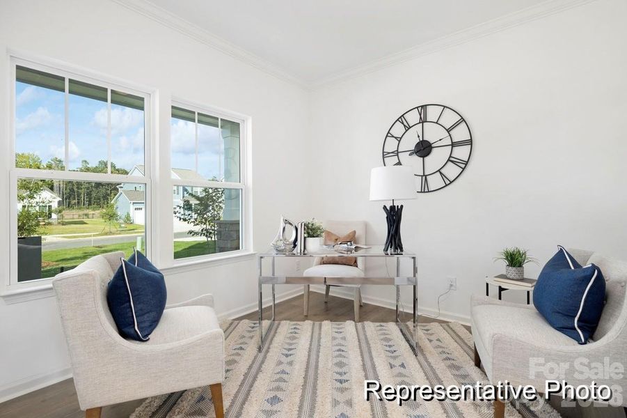 Furnished interior view inside a new home in Morgan Hills, Albemarle (Image 23).