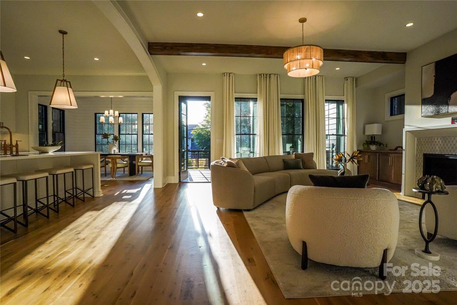 Furnished interior view inside a new home in , Charlotte (Image 13).