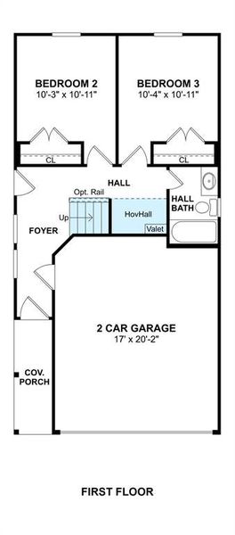 The Reagan floor plan by K. Hovnanian Homes. 1st Floor shown. *Prices, plans, dimensions, features, specifications, materials, and availability of homes or communities are subject to change without notice or obligation.