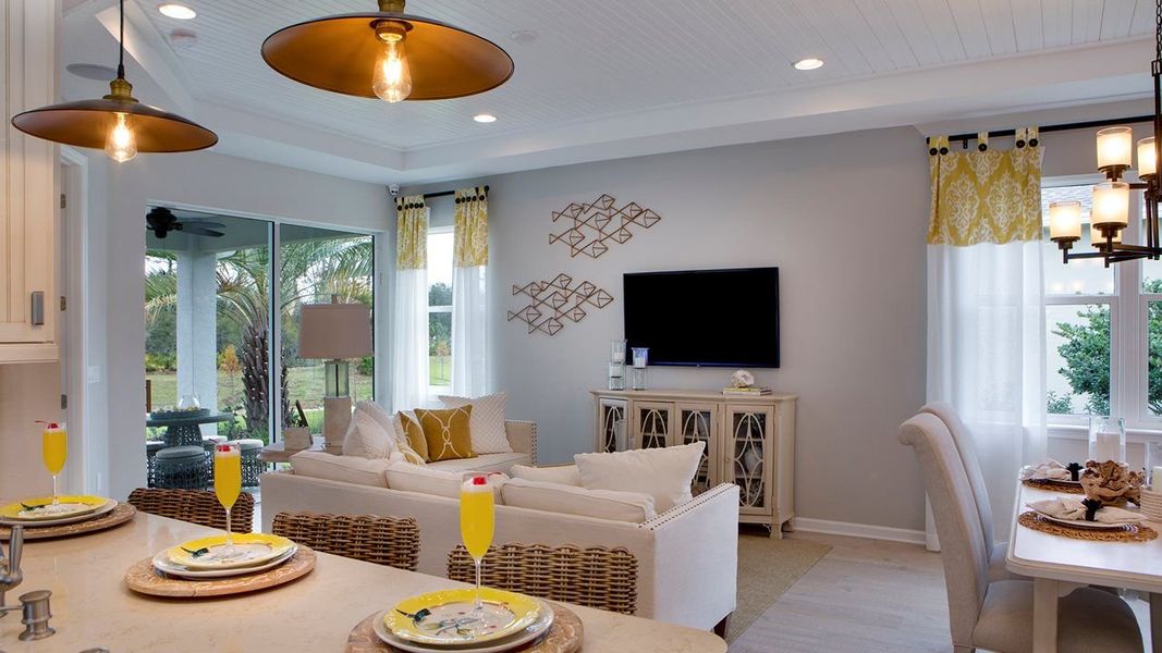 Great Room - Image shown is not modeled at Cresswind Lakewood Ranch Great Room - Image shown is not modeled at Cresswind Lakewood Ranch