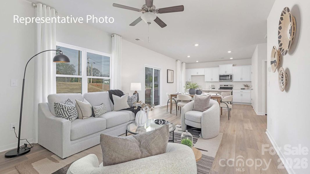 Furnished interior view inside a new home in Stanton, Richburg (Image 14).