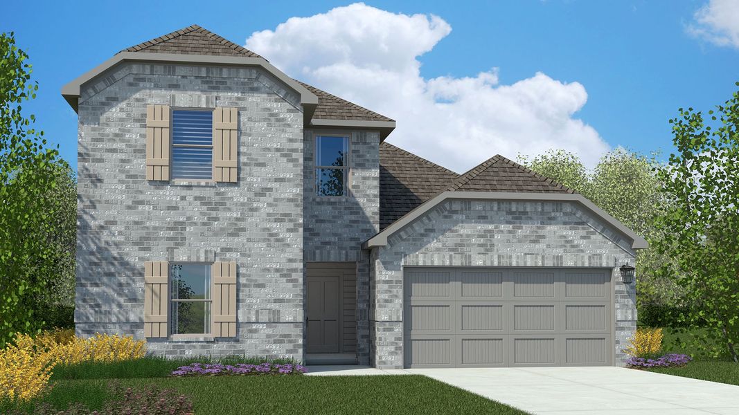 Representative exterior photo of a completed home built from the Midland by D.R. Horton in Saratoga, Granbury, TX (Image 22).