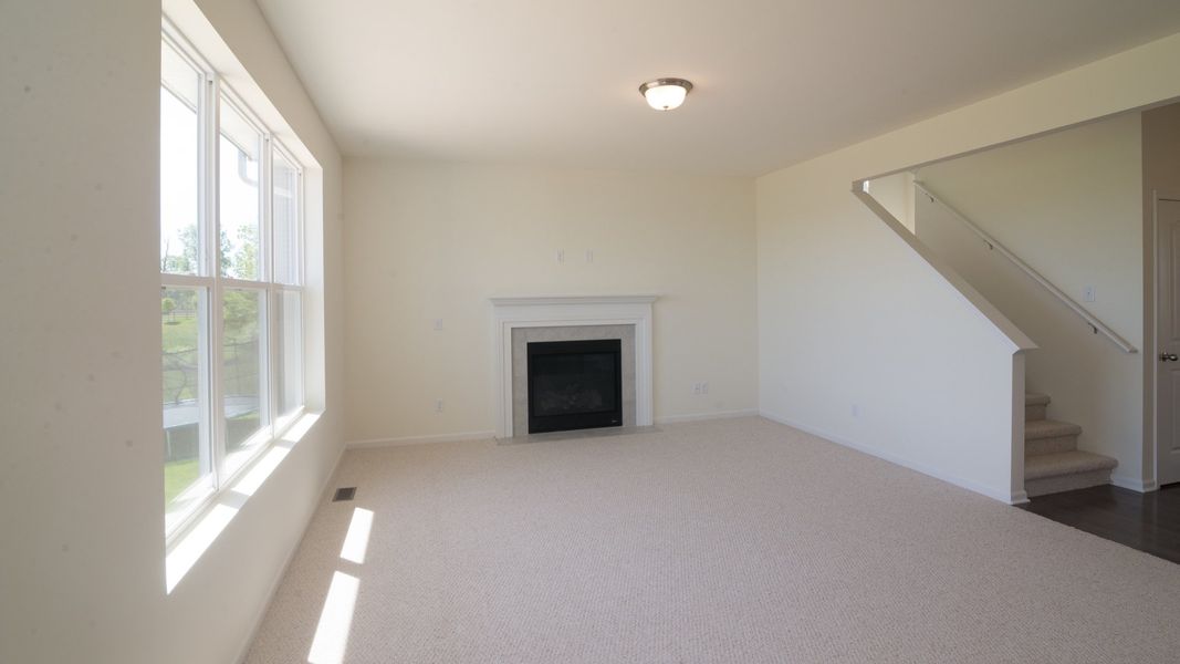 Representative unfurnished interior of a home built from the The Briarhaven III Side Entry by Norfolk Homes in Fosdick Glen of Saline, Saline (Image 54).