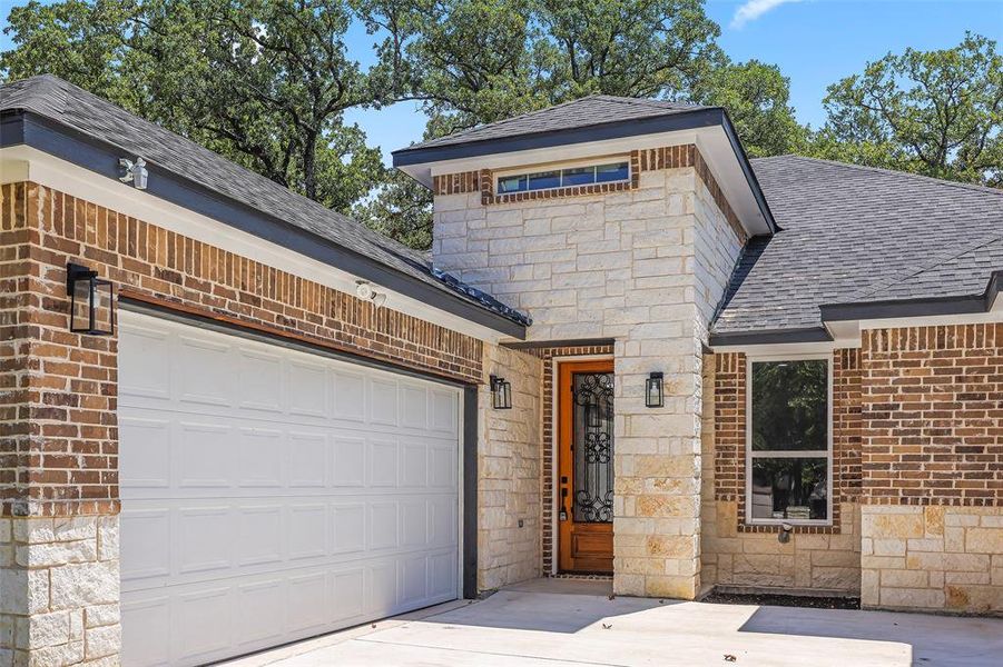 Front exterior of a new home in , Mabank, TX, highlighting curb appeal (Image 22).