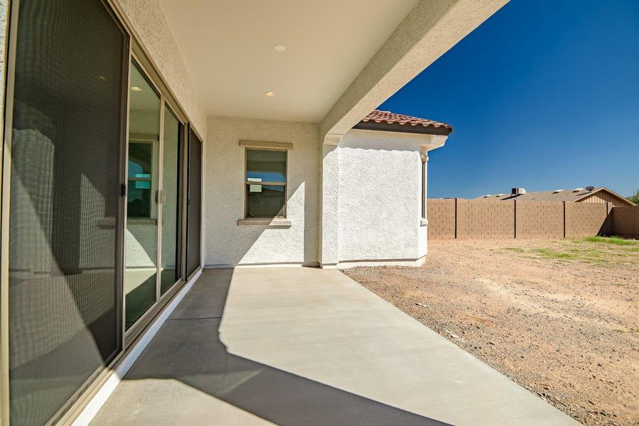 Exterior details and patio area of a home in Legends at Thunderbird, Glendale (Image 28).