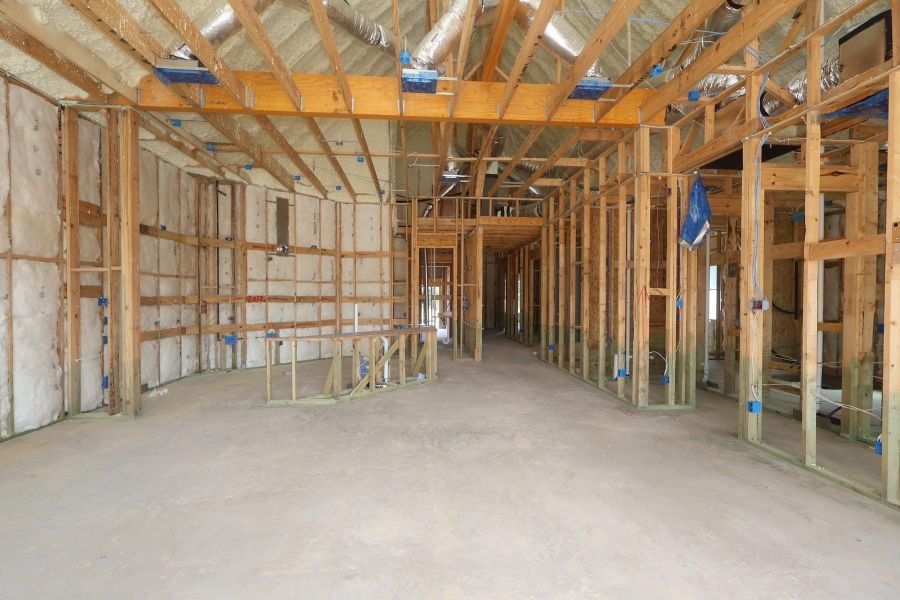 In-progress construction of a new home in The Highlands Encore - Tranquil Collection, Porter, TX (Image 10).