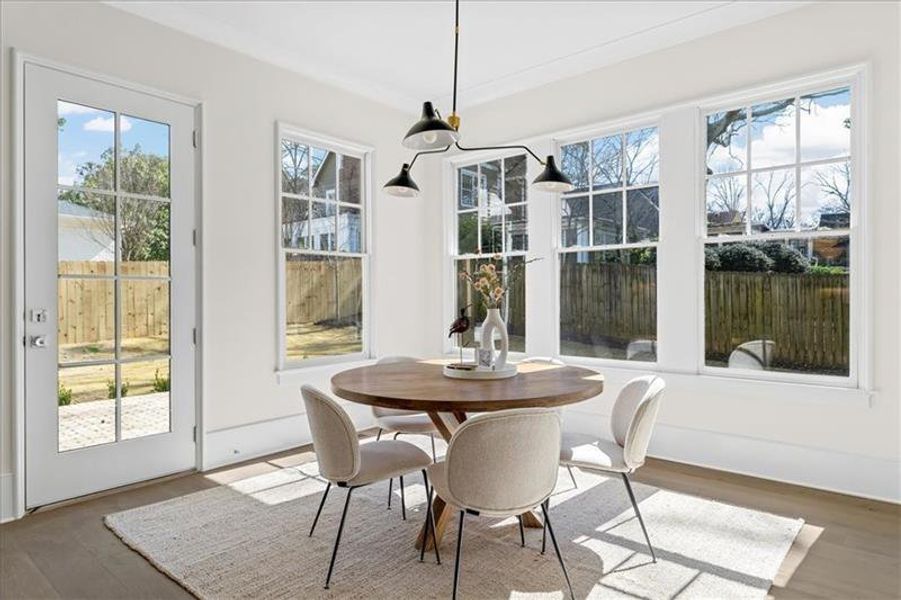 Furnished interior view inside a new home in , Atlanta (Image 61).
