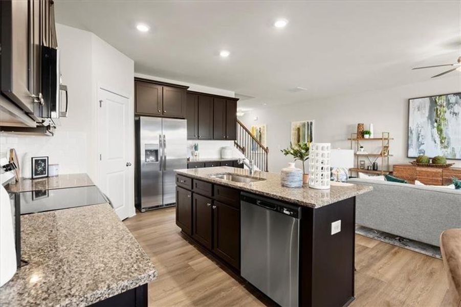 Furnished interior view inside a new home in , Dacula (Image 9).