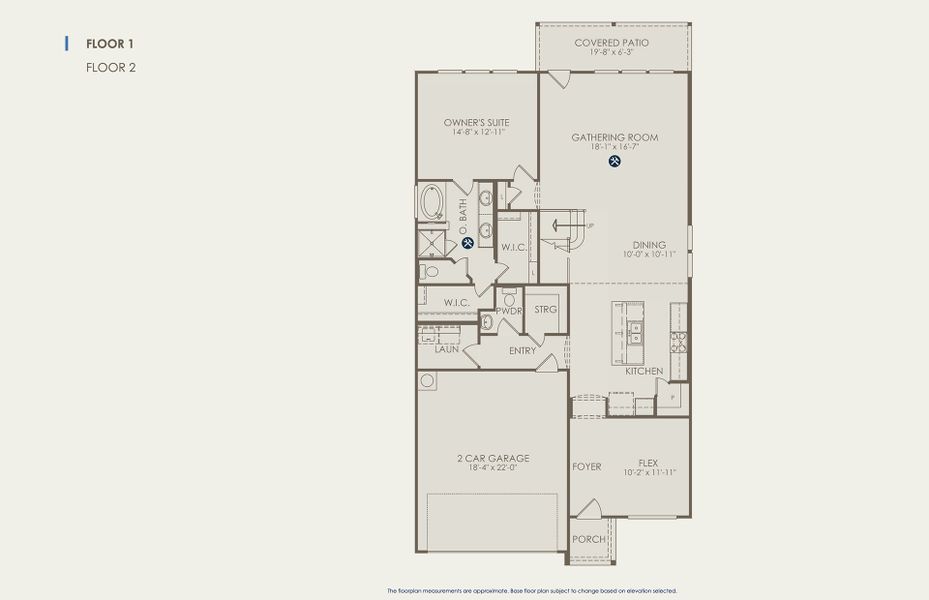 Hamilton Floor Plan, Quick Move-In Home, Floor 1