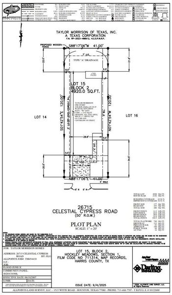 26715 Celestial Cypress Road Preliminary Plot Plan