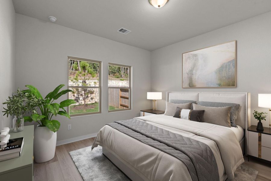 Furnished interior view inside a new home in Westridge Cove, Conroe (Image 11).