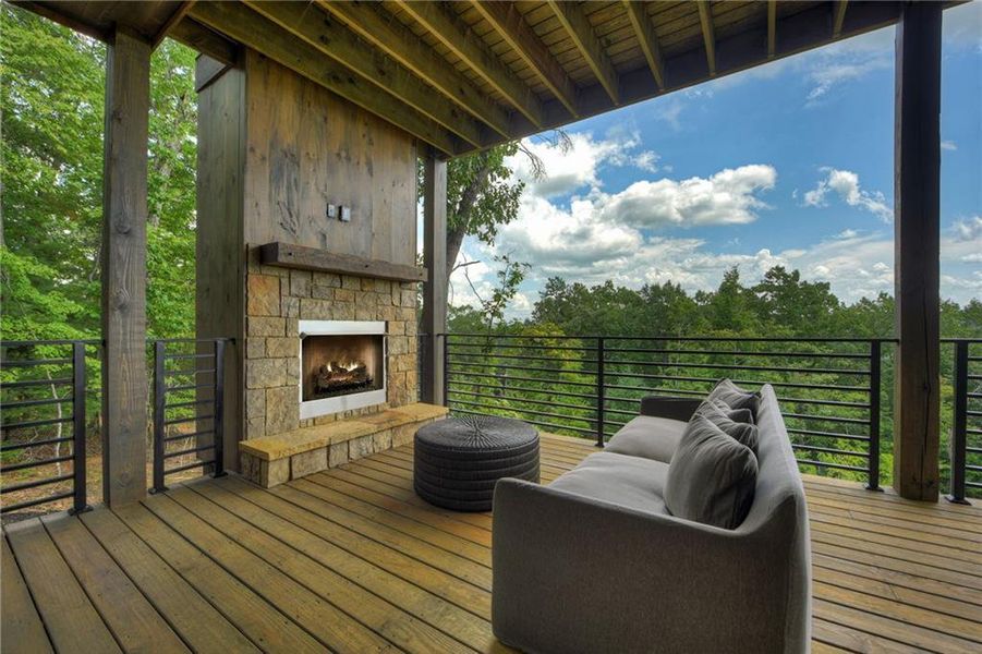 Exterior details and patio area of a home in , Morganton (Image 22).