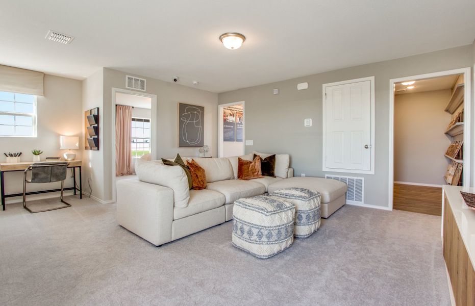 Spacious game room on second floor