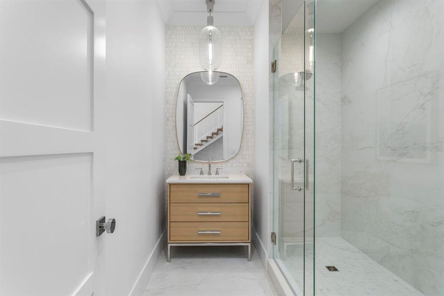 Furnished interior view inside a new home in , Tampa (Image 17).