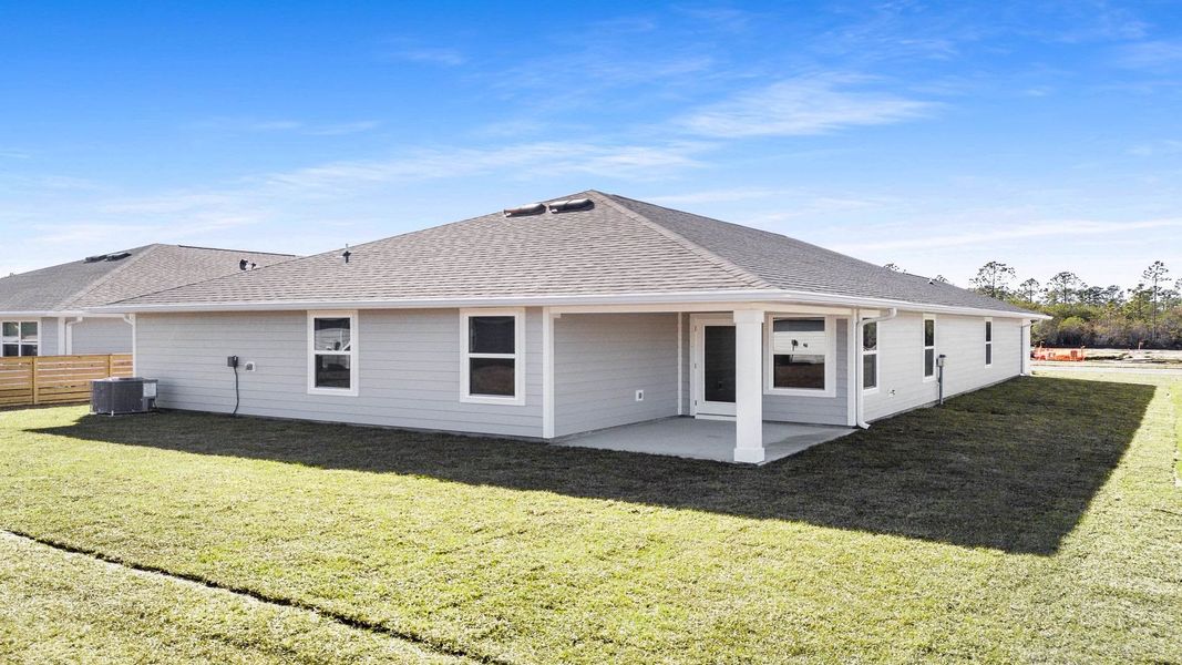 Exterior details and patio area of a home in Palmetto Bluff, Port Saint Joe (Image 3). Exterior details and patio area of a home in Palmetto Bluff, Port Saint Joe (Image 3).