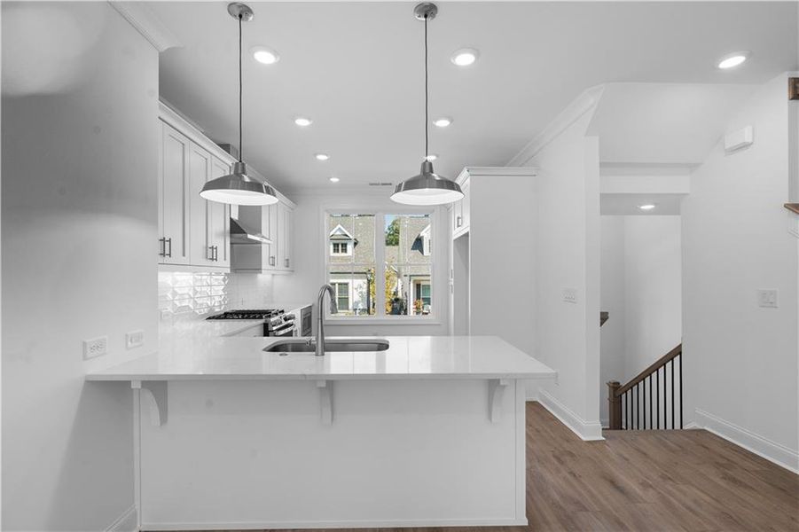 Furnished interior view inside a new home in Evanshire Townhomes, Duluth (Image 15).