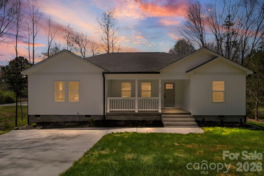 Front exterior of a new home in , Albemarle, NC, highlighting curb appeal (Image 21).