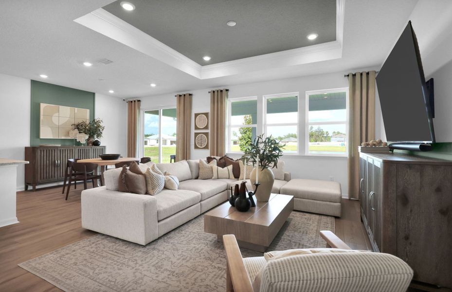 Representative furnished interior of a home built from the Whitestone by Pulte Homes in Joseph Oaks, Jacksonville (Image 10).