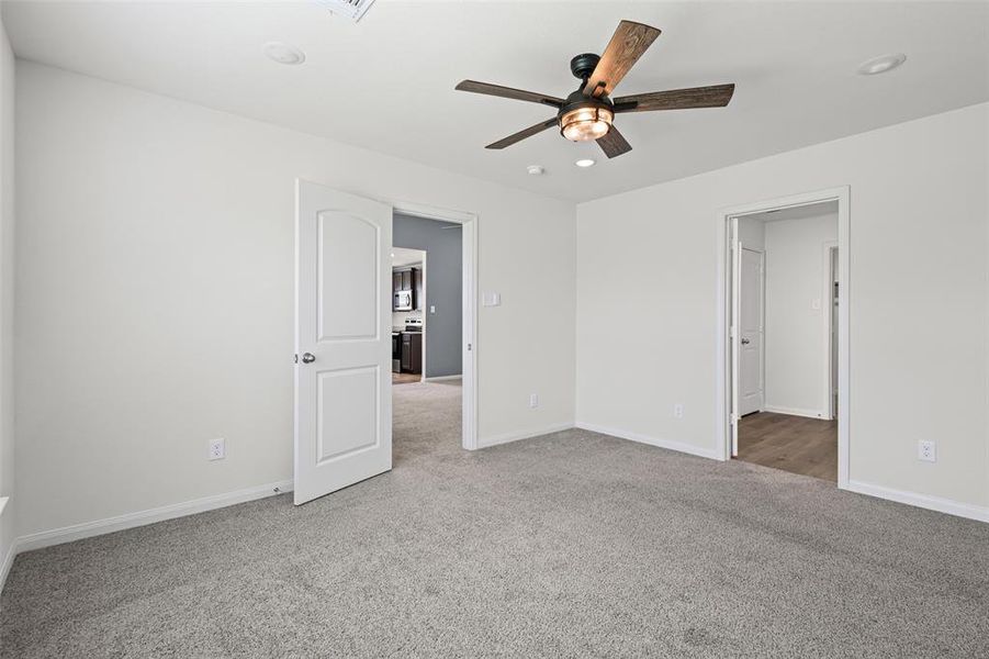 Large primary bedroom