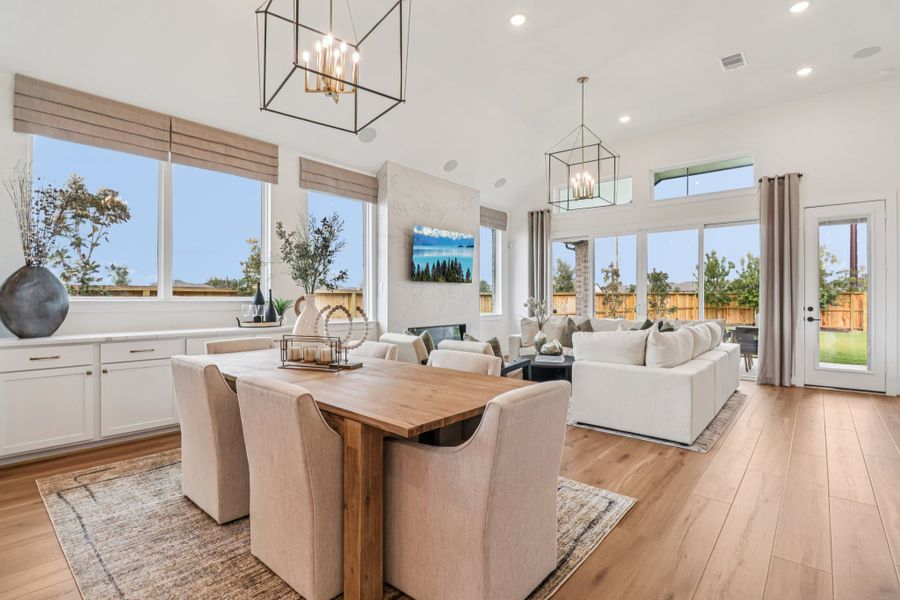 Representative furnished interior of a home built from the Lauren by Chesmar Homes in Grange, Katy (Image 11).